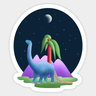 Brontosaurus Dinosaur Sticker